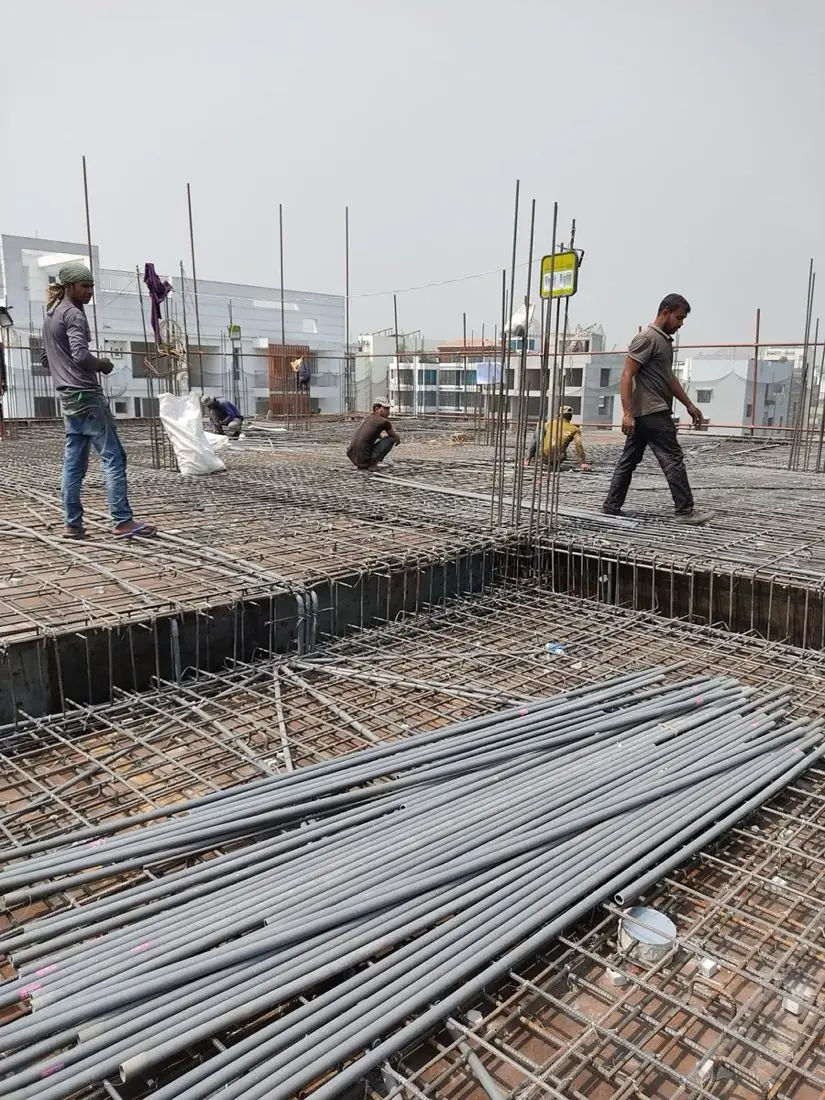 Plant road and platform civil works
