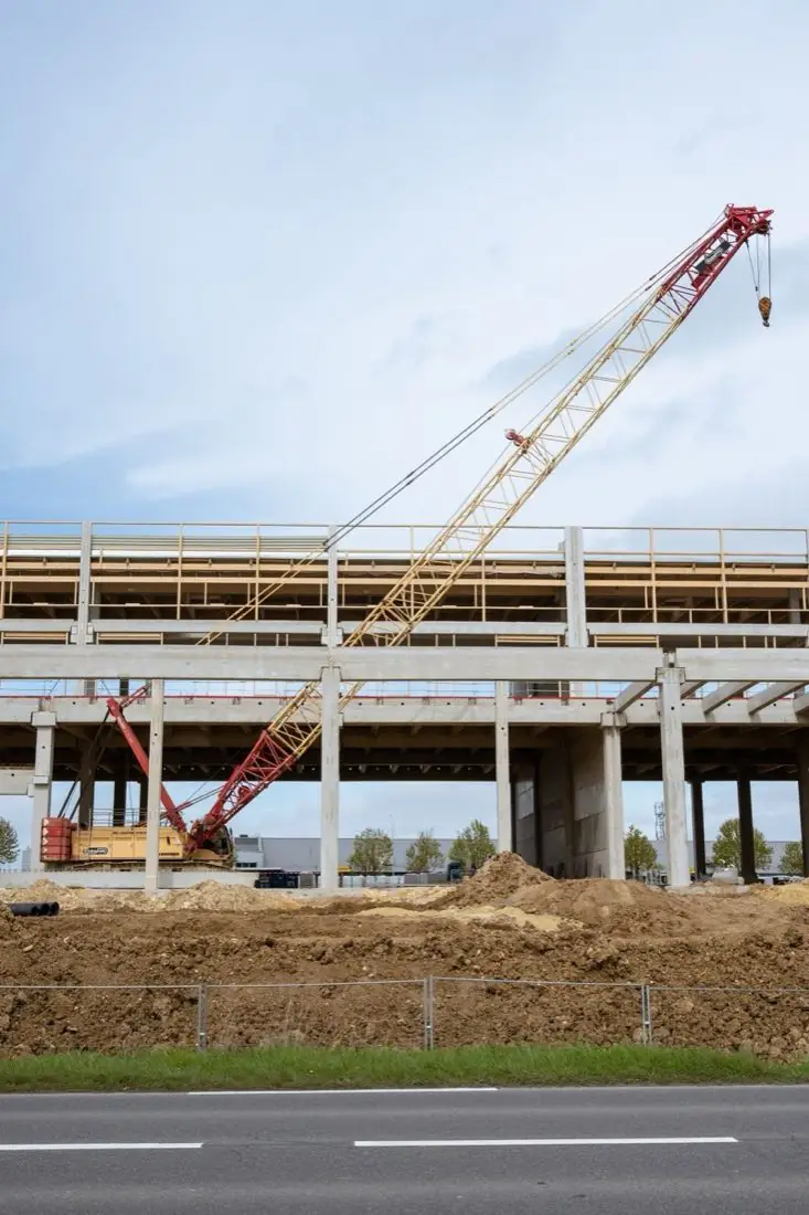 Heavy civil construction site